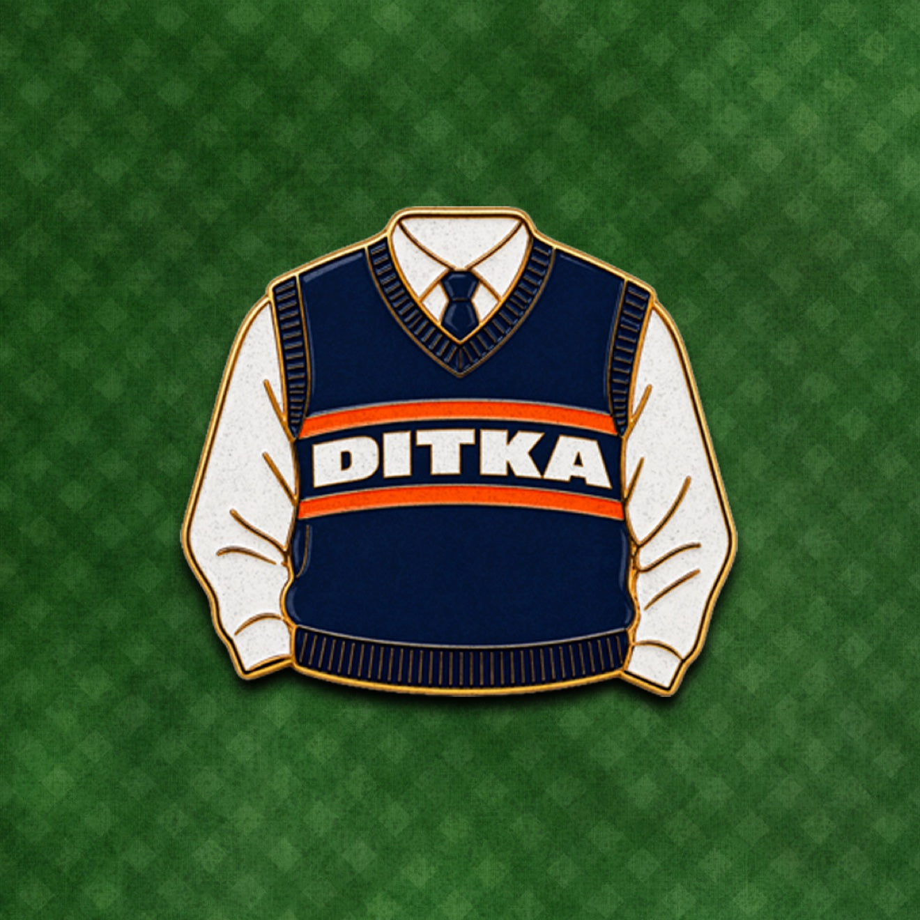 Ditka sweater pin