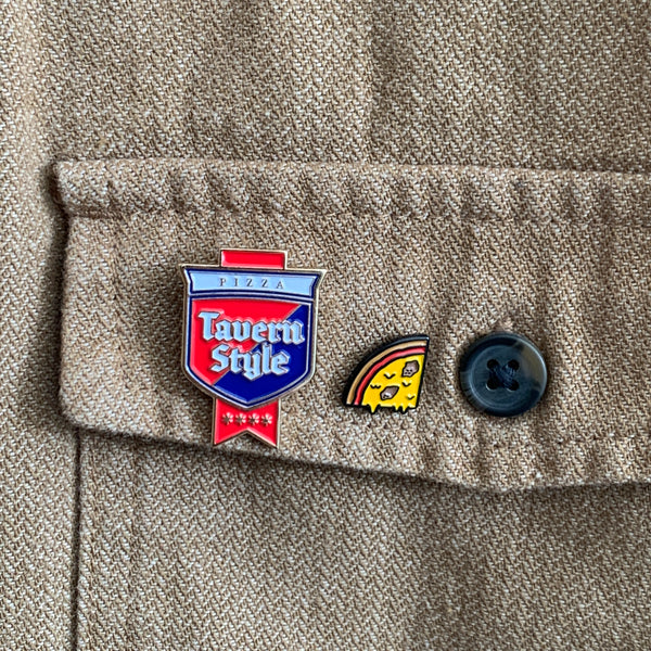 Tavern Style Pizza Sign Pin
