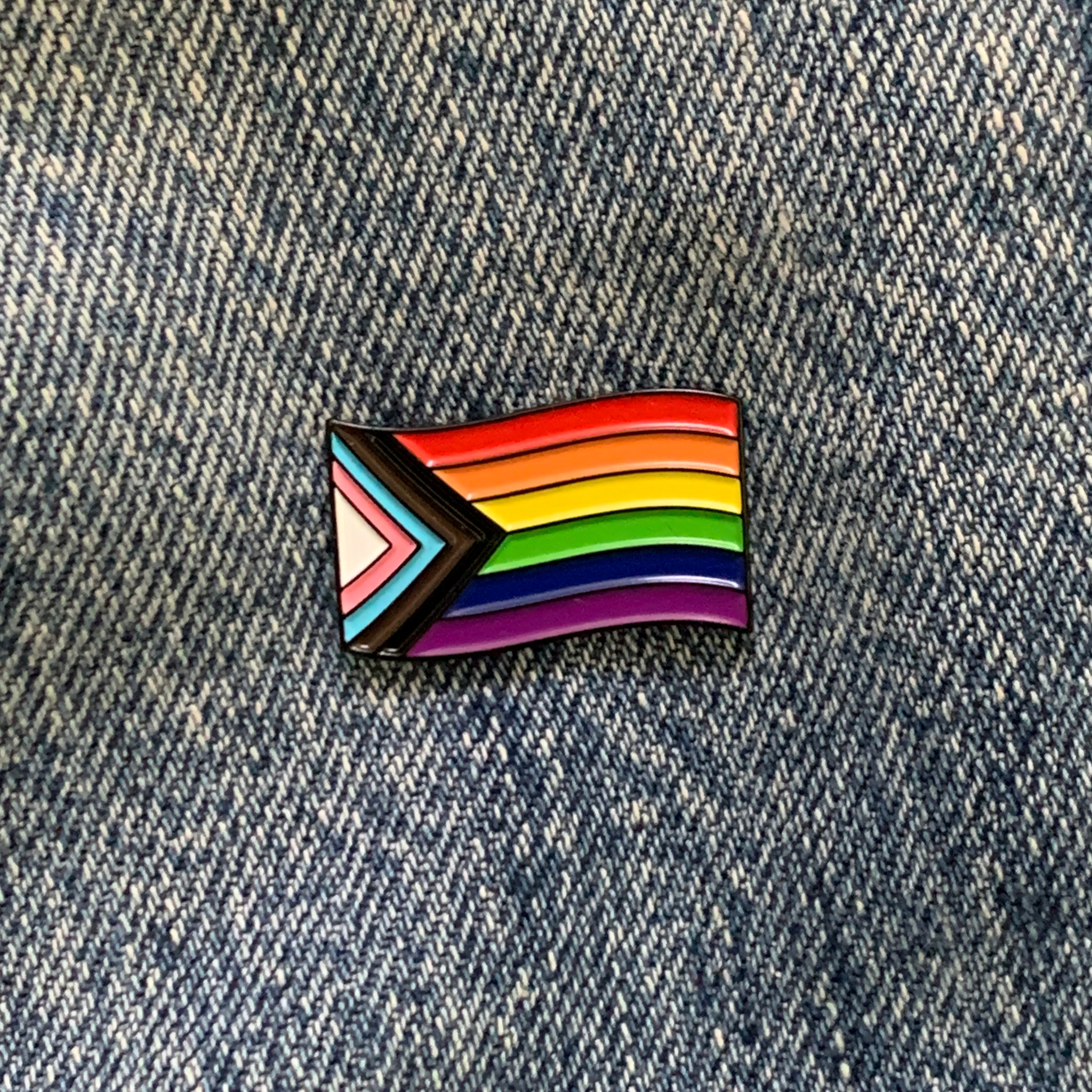 Progress Pride Flag Pin